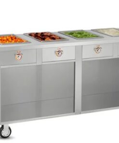 Khoang giữ nóng thực phẩm theo dây chuyền phục vụ FWE HLC-4W6-1-DRN