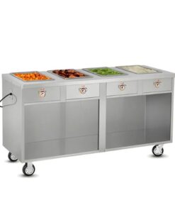 Khoang giữ nóng thực phẩm theo dây chuyền phục vụ FWE HLC-4W6-1-DRN