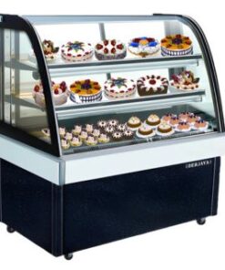 Tủ bánh Berjaya kính cong 90cm CCS09SB13-2FB