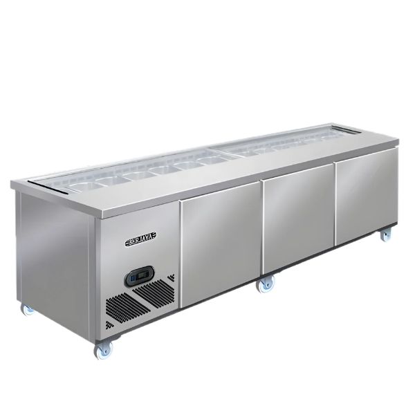 Bàn salad Berjaya 2m4 BS1D/SSCF8/Z