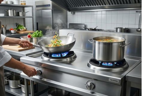 Bếp công nghiệp 2 họng