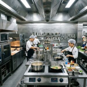 hệ thống bếp điện công nghiệp