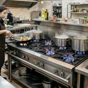 bếp gas inox công nghiệp