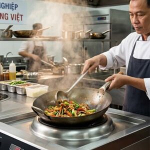bếp từ nhà hàng mặt lõm
