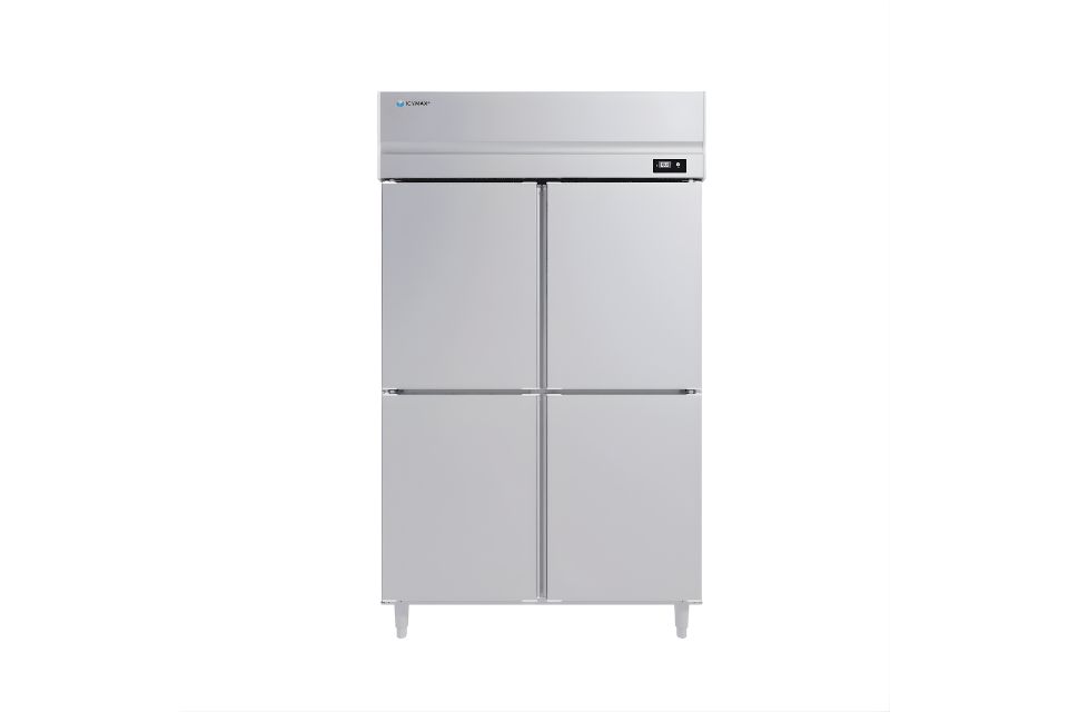 Tủ đông đứng 4 cánh Inox 1100L ICYMAX IUF-4S128
