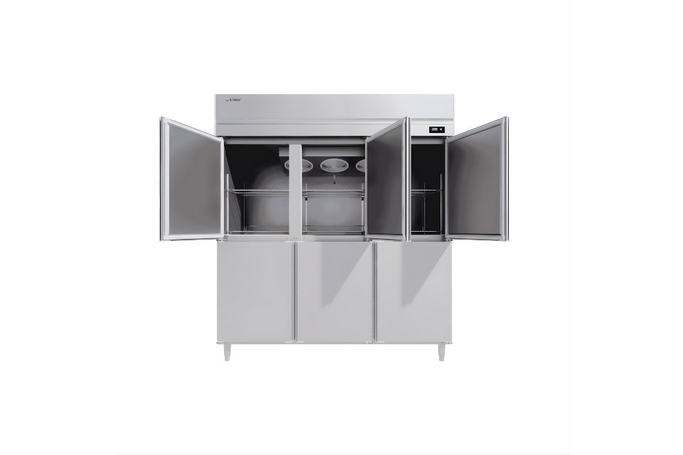 Tủ đông đứng 6 cánh inox 1750L ICYMAX IUF-6S188