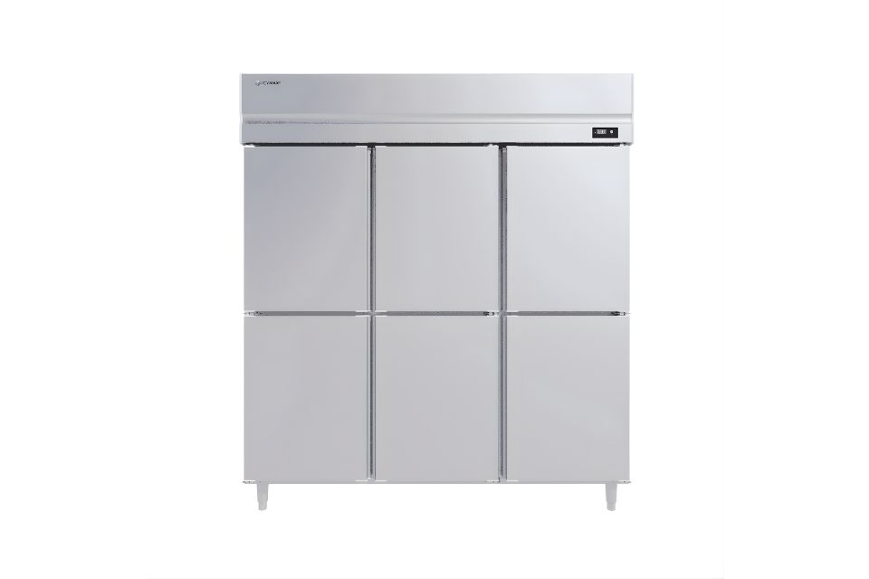 Tủ đông đứng 6 cánh inox 1750L ICYMAX IUF-6S188