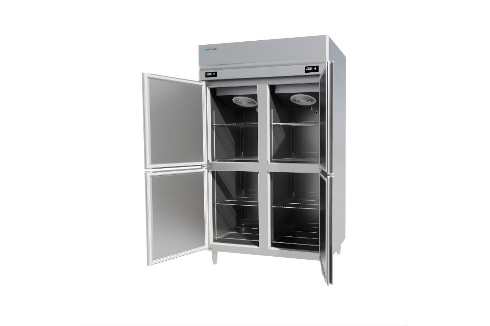 Tủ đông mát đứng 4 cánh Inox 1100L ICYMAX IUFR-4S128