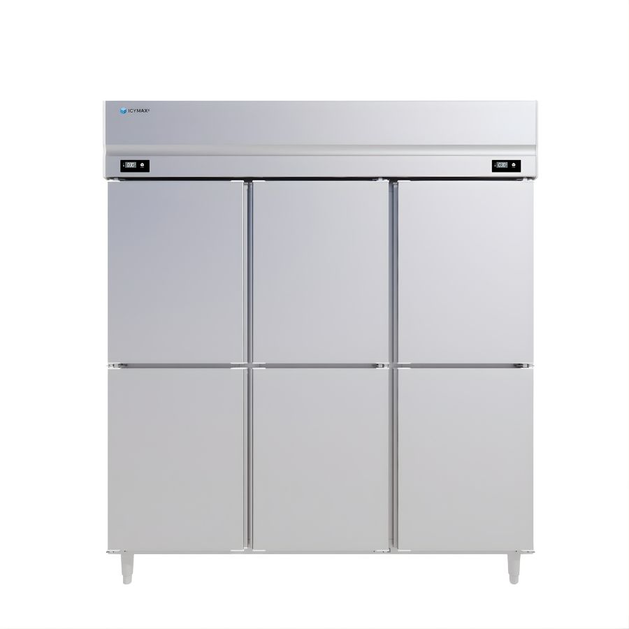 Tu-dong-mat-dung-6-canh-inox-1750L-ICYMAX-IUFR-6S188 Tủ đông mát đứng 6 cánh Inox 1750L ICYMAX IUFR-6S188
