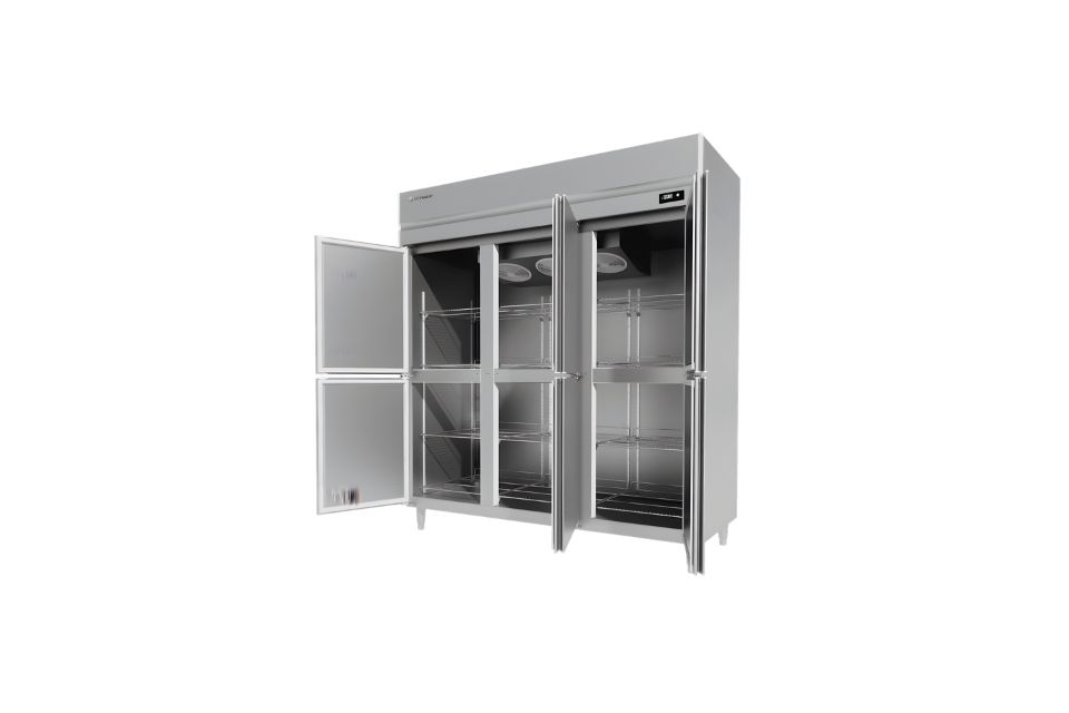 Tủ mát đứng 6 cánh inox 1750L ICYMAX IUR-6S188
