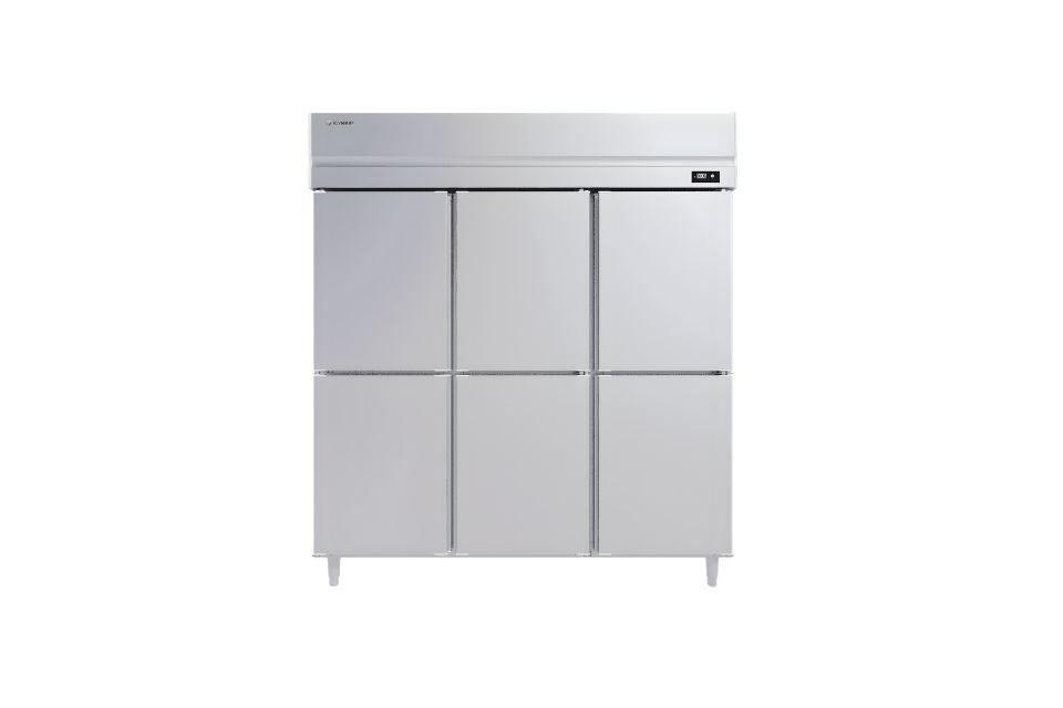 Tủ mát đứng 6 cánh inox 1750L ICYMAX IUR-6S188