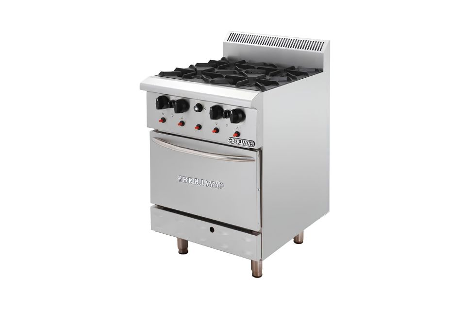 Bếp Âu 4 họng có lò nướng Berjaya DRO4-17 