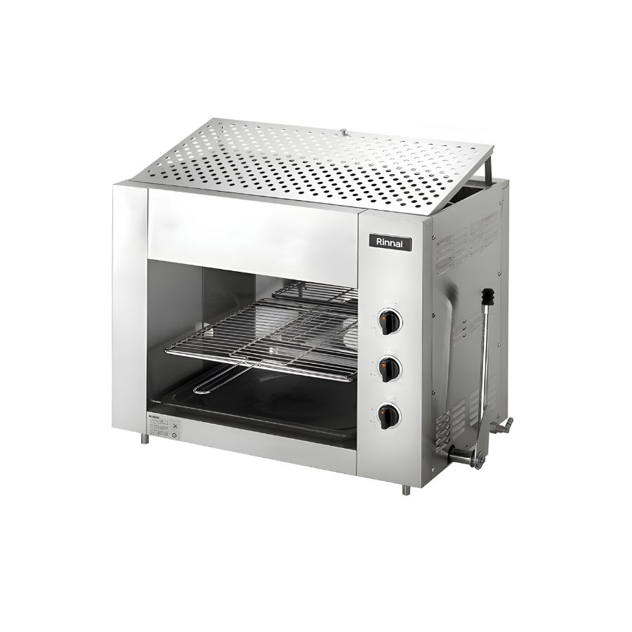 Lo-nuong-dung-gas-Salamander-3-hong-Rinnai-RSB-923N Lò nướng dùng gas Salamander 3 họng Rinnai RSB-923N